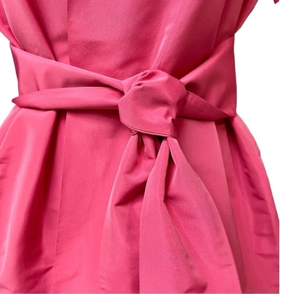 Silk Blend Belted Pink Trench Coat, NB Italy, Medium Fit - Picture 8 of 11